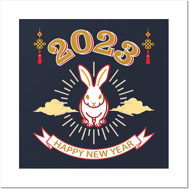 2023 Year of the Rabbit Wall Art by TeeText